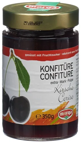 morga, morga Kirsche-Konfi mit Fruchtzucker (350g)