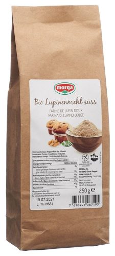 morga, MORGA Bio Lupinenmehl süss glutenfrei (250g)