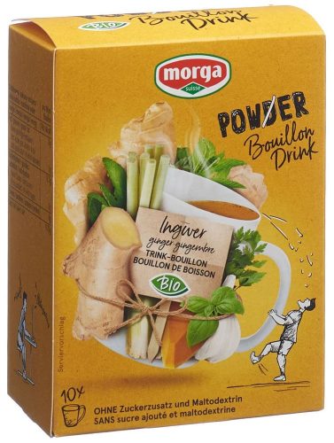 morga, morga PowerPowder BouillonDrink Ingwer Bio (10x4g)