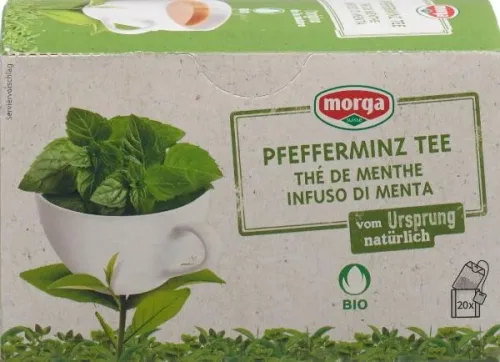 morga, Morga Pfefferminz Tee Beutel Bio (20 Stk)