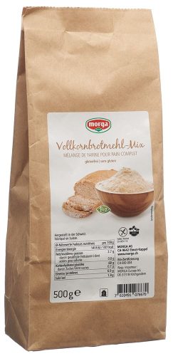 morga, morga Vollkornbrot-Mehl-Mix glutenfrei Bio (500g)