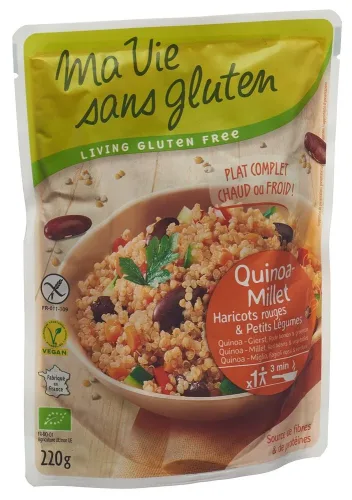 ma vie sans gluten, Ma vie sans gluten Fertiggericht Quinoa Hirse (220g)