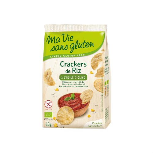 ma vie sans gluten, ma vie sans gluten Reis Cräcker mit Olivenöl (40g)