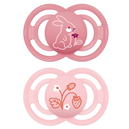 MAM, MAM Perfect Nuggi Silikon, 16-36 Monate, pink/lila (2 Stk)