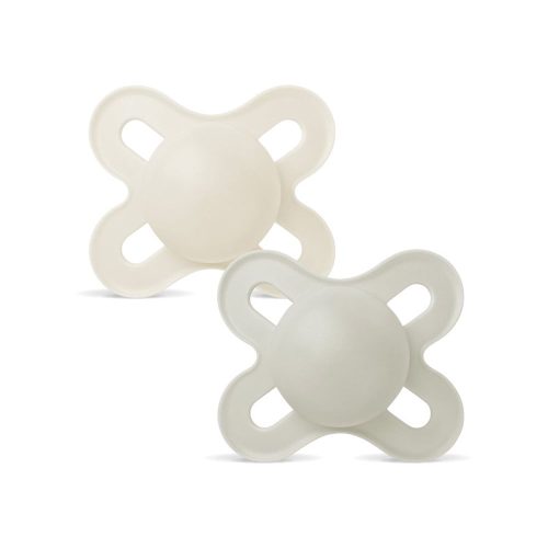 Mam, MAM Start Nuggi Silikon, 0-2 Monate, beige/grau (2 Stk)