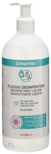 martec, MARTEC Desinfektionsmittel 500ml 33086 Fl&uuml;ssig, mit Aloe-Vera