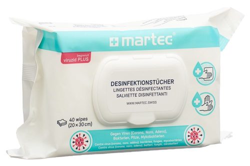 martec, MARTEC Desinfektionst&uuml;cher 33087 Mit Aloe-Vera 40 Stk.