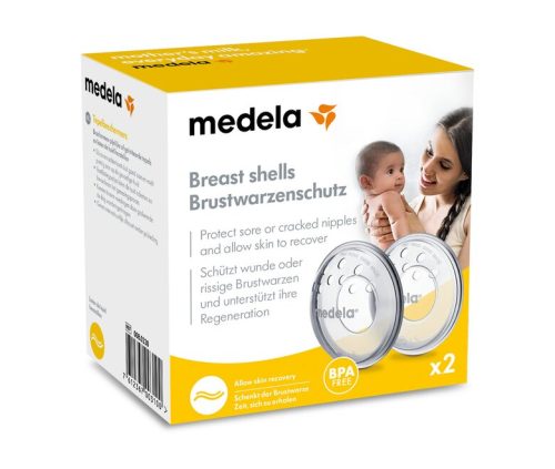 medela, medela - Brustwarzenschutz Schwangerschafts- und Still-Zubehör - Transparent - Silikon - 2 Stück