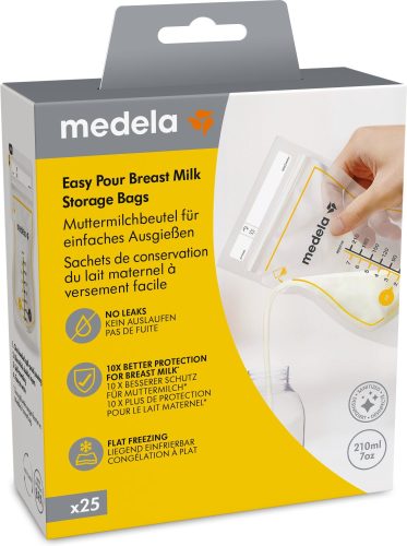 medela, Muttermilchbeutel Easy Pour, 25 Stück