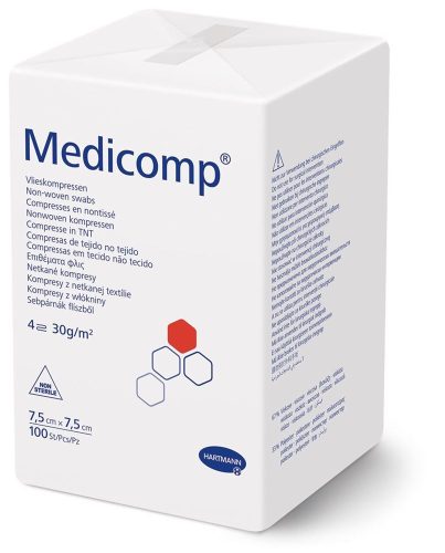 MEDICOMP, Medicomp 4-fach S30 7.5x7.5cm unsteril (100 Stk)