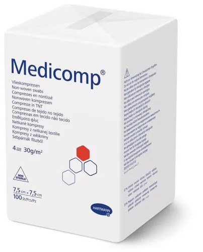 MEDICOMP, Medicomp 4-fach S30 7.5x7.5cm unsteril (100 Stk)