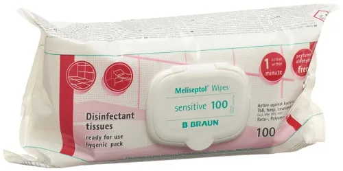 Braun, BRAUN MELISEPTOL Wipes sensitive (100 Stk)