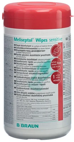 Braun, BRAUN MELISEPTOL Wipes sensitive Dose (1 Stk)