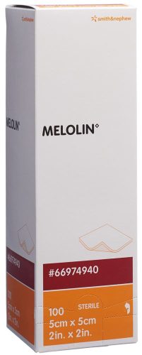 SMITH & NEPHEW, MELOLIN Wundkompressen, 5x5cm, steril (100 Stk)