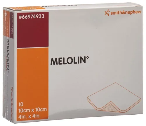 SMITH & NEPHEW, MELOLIN Wundkompressen, 10x10cm, steril (10 Stk)