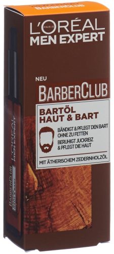 L´OrÉal Men Expert, L´OrÉal Men Expert Bartöl Barber Club mit ätherischem Zedernholzöl Bartpflege 30 ml Herren
