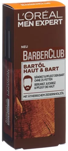 L´OrÉal Men Expert, L´OrÉal Men Expert Bartöl Barber Club mit ätherischem Zedernholzöl Bartpflege 30 ml Herren