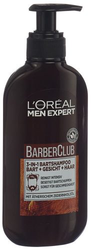 Men Expert, Barber Club 3-in-1 Bartshampoo [bart + Gesicht + Haar] Herren  200ml
