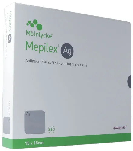 Mepilex, Mepilex Ag Schaumverband 15x15cm (5 Stk)