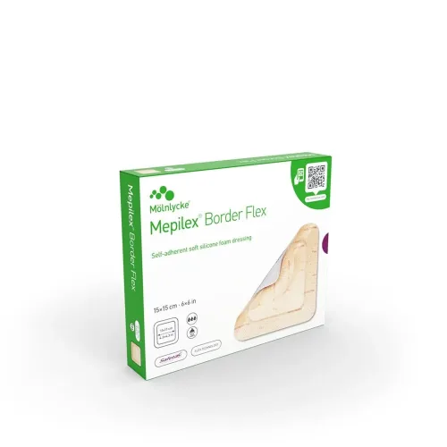 Mepilex, Mepilex Border Flex Schaumverband, 15x15cm (5 Stk)