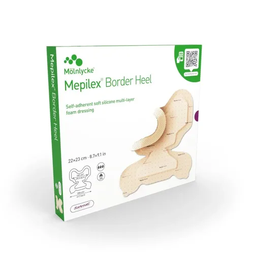 Mepilex, Mepilex Border Heel Schaumverband, 22x23cm (6 Stk)