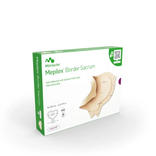 Mepilex, Mepilex Border Sacrum Schaumverband,16x20cm (5 Stk)