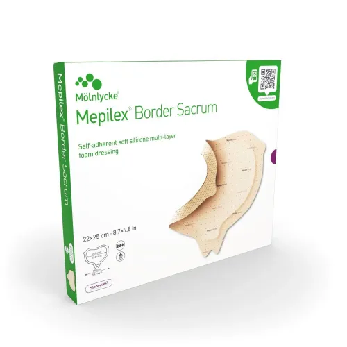 Mepilex, Mepilex Border Sacrum Schaumverband, 22x25cm (5 Stk)