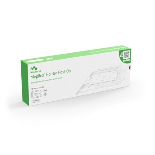 Mepilex, Mepilex Border Post-OP Wundauflagen, 10x30cm (10 Stk)