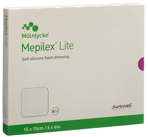 Mepilex, Mepilex Lite Absorptionsverband Silikon, 15x15cm (5 Stk)