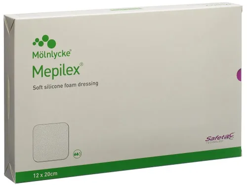 Mepilex, Mepilex Schaumverband Safetac, 12x20cm (5 Stk)