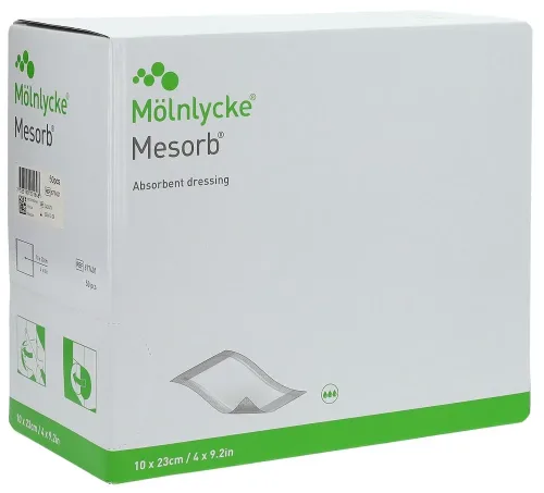Mesorb, Mesorb absorbierender Verband 10x23cm steril (50 Stk)