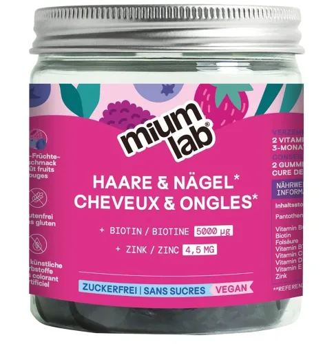 miumLAB, miumLAB Gummies Haare und Nägel (42 Stk)