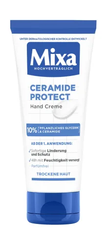 Mixa, Mixa - Hautstärkende Handcreme, Ceramide Deep Moisture, 100  ml