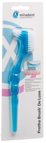 Miradent, Miradent.Protho Brush De Luxe Prothesenb&uuml;rste, blau