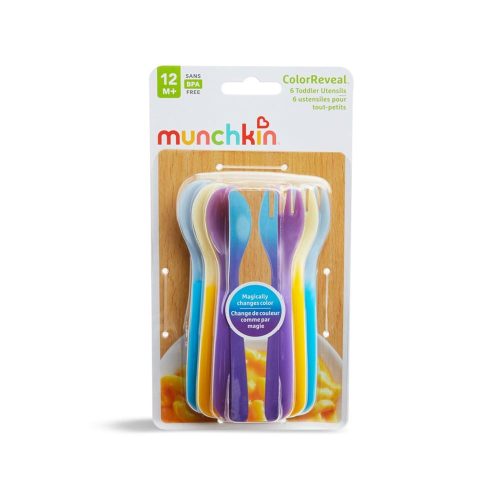 Munchkin, Munchkin Löffel & Gabel ColorReveal 12M+ (6 Stk)
