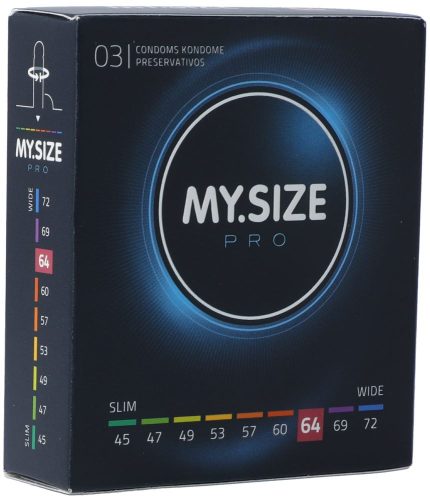My.Size, MySize -  MY.SIZE PRO 64 3er Kondom, 3 Stück