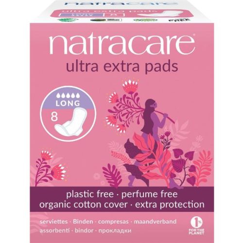 Natracare, Natracare Damenbinden Flügel ultra extra lang (8 Stk)