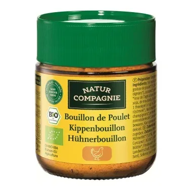 NATUR COMPAGNIE, NATUR COMPAGNIE Hühnerbouillon Bio Glas (100g)