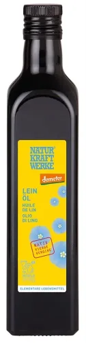 Naturkraftwerke, NATURKRAFTWERKE Leinöl nativ Demeter (500ml)