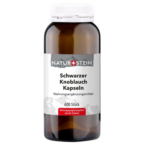 Drogovita MED GmbH, NATURSTEIN Schwarzer Knoblauch Kapseln 600 Stück