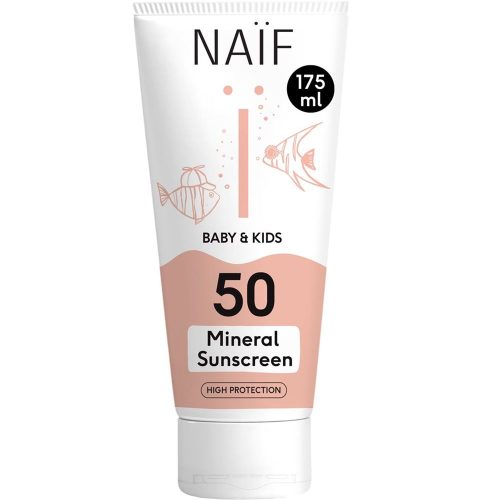 NAÏF, Naïf Mineral Sunscreen SPF50 Baby & Kids-Sonnencrème (175ml)
