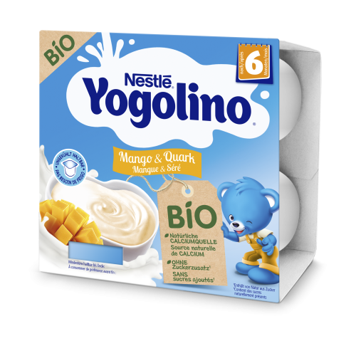Nestlé Yogolino, Nestle Yogolino Bio Mango & Quark, ab 6 Monaten (4x90g)