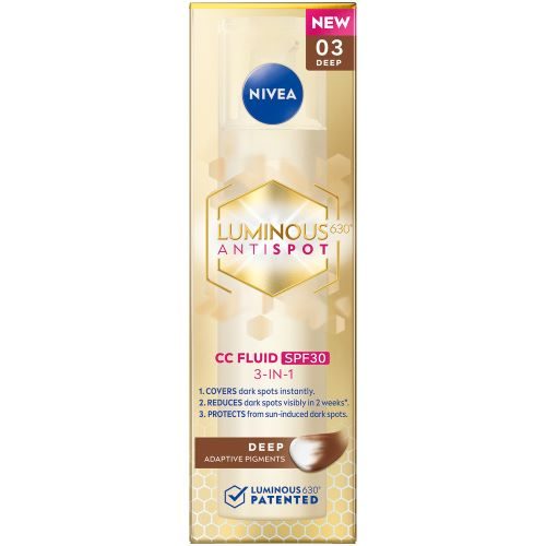 Nivea, Face Cellular Luminous630® 3-in-1 Cc Fluid Damen Dark 40ml