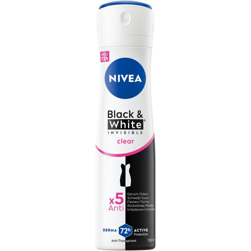 Nivea, Nivea Black & White Invisible Clear Deo Spray 150ml Damen
