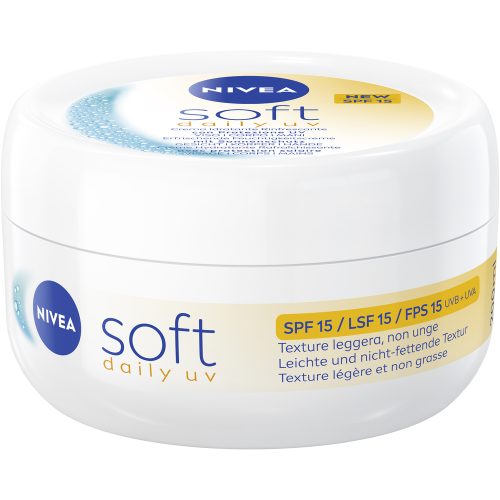 Nivea, Nivea - Soft erfrischende Feuchtigkeitscreme Topf LSF 15, 200 ml