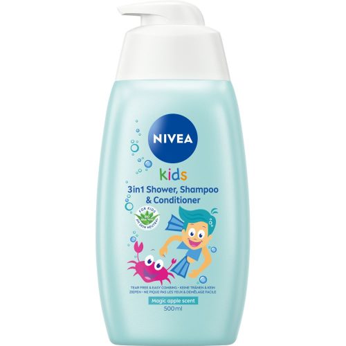 Nivea, NIVEA Kids 2in1 Shower & Shampoo Apfelduft (500ml)