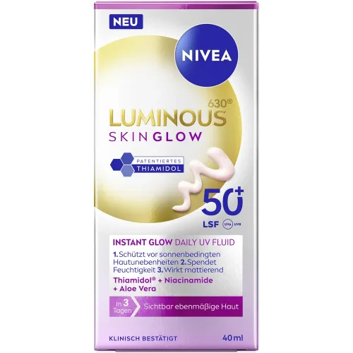 Nivea, NIVEA Luminous Skin Glow Instant Glow Daily Fluid, LSF 50 (40ml)
