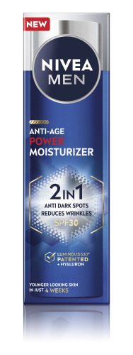 NIVEA MEN, NIVEA MEN Anti-Age Hyaluron 2in1 Power Moisturizier Gesichtscreme 50 ml