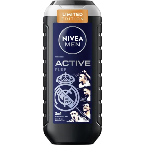Nivea, Nivea - Active Pure Real Madrid Pflegedusche, 250 ml