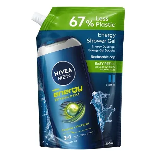NIVEA MEN, NIVEA MEN Pflegedusche Energy Refill (500ml)